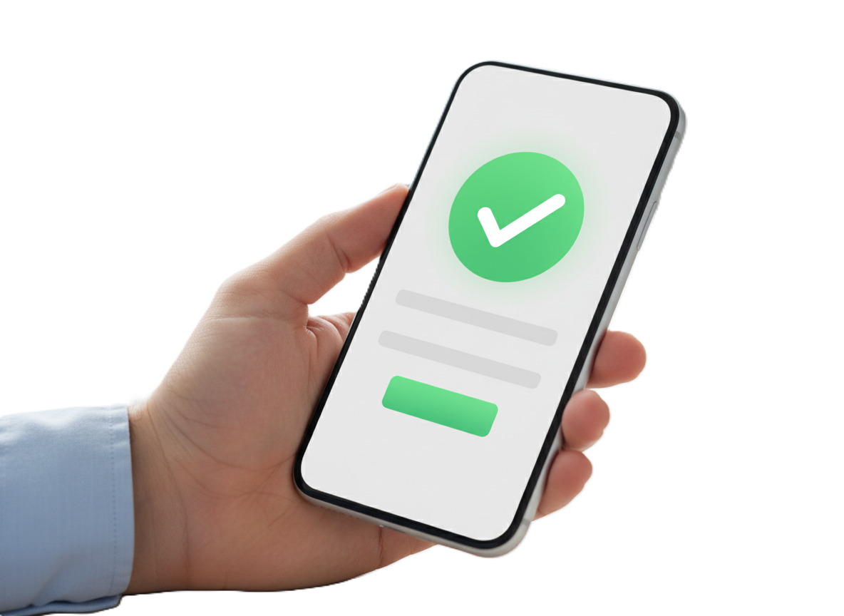 Confirm details icon